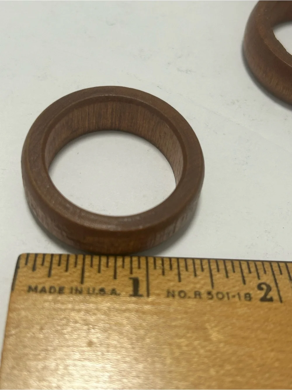 Wooden Ring Napkin Holders - Brown (Set of 4)